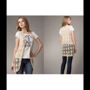 WHAT GOES AROUND COMES AROUND Anthropologie boho crochet vest S